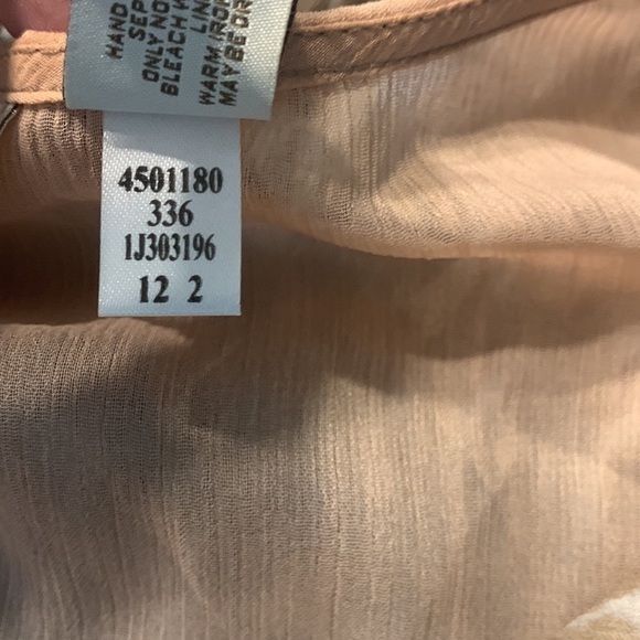 CHICO’S ANIMAL PRINT PEPLUM EMBROIDERED SEQUIN BLOUSE TOP GU SZ 1 VERSATILE - Picture 11 of 11